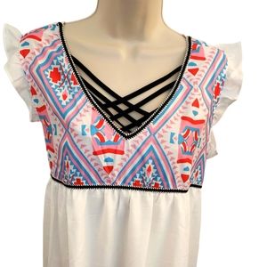 SIMPLE AZTEC BOHEMIAN DRESS- NEW WITHOUT TAGS